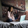 Student using computer