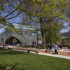 Students on Polett Walk on Main Campus