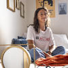 Student in room