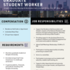 Overview of Graduate Student Worker position responsibilities