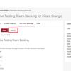 Issue 1: If you click the student’s name instead of “Completed Exams,” it will take you into the booking. Hit the “Cancel” button to go back to the above page.