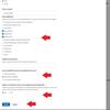 Red arrows point to required fields to fill out.