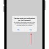 sample notification on iphone